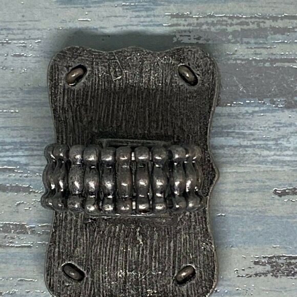 Guitar Heart Strings Turquoise Dark Silver ring - Picture 6 of 8